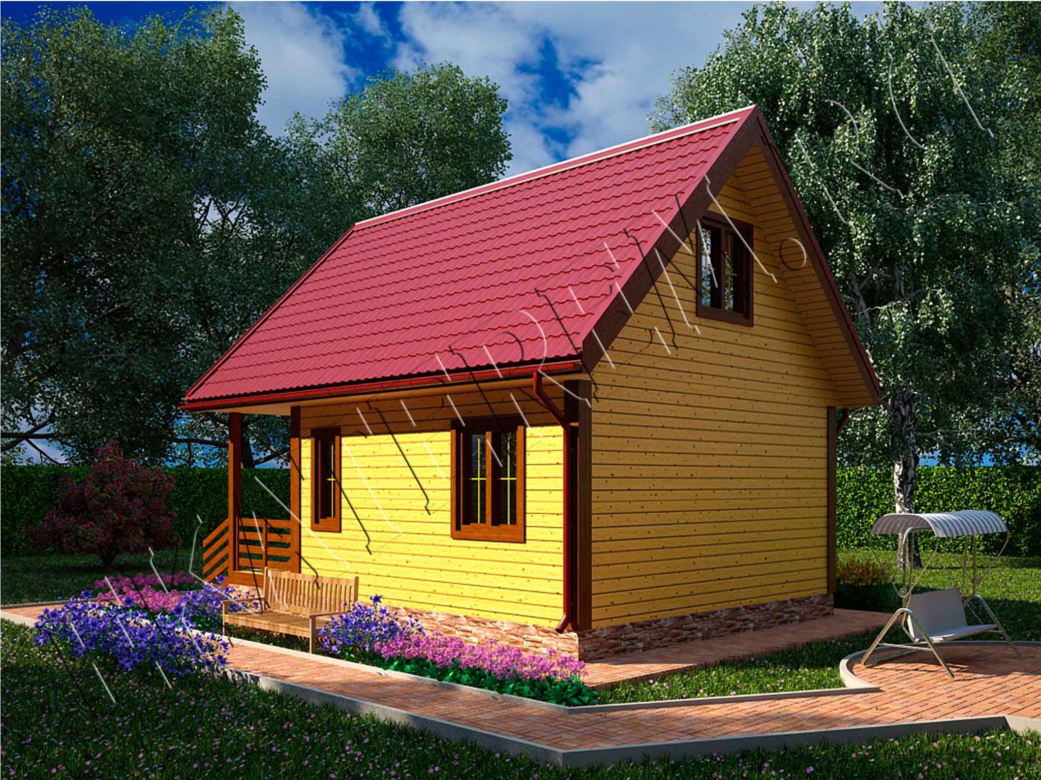 Большой выбор деревянных домов из сруба площадью 30, 40, 50 квадратных метров